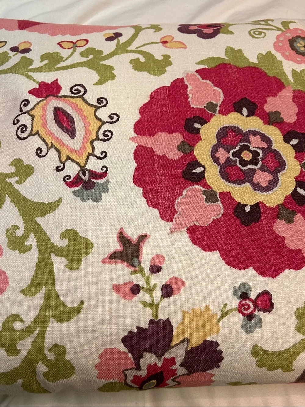 Set of 2 Handmade Pillows - Braemore Silsila Cherry Blossom Floral Paisley Print